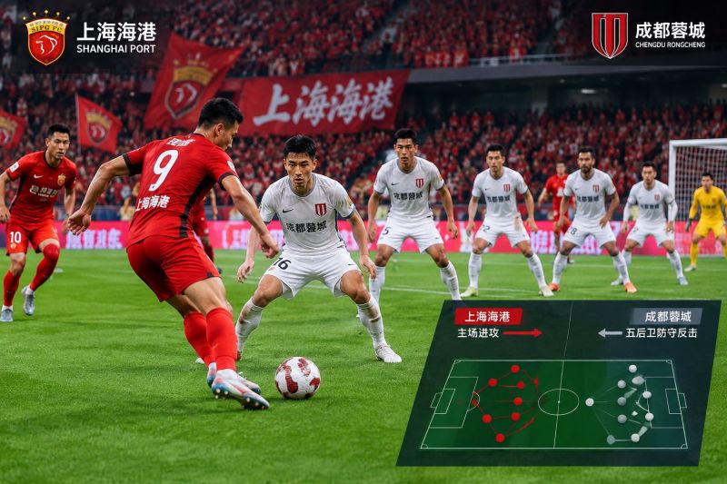 上海海港vs成都蓉城:足协杯八强战预测,海港主场或2-1险胜