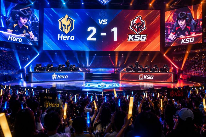 Hero vs KSG季前赛预测:中路节奏定胜负,Hero更被看好