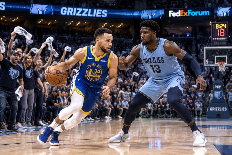 12月24日 NBA常规赛 灰熊vs勇士 赛前预测:孟菲斯主场缠斗,勇士外线能否破局