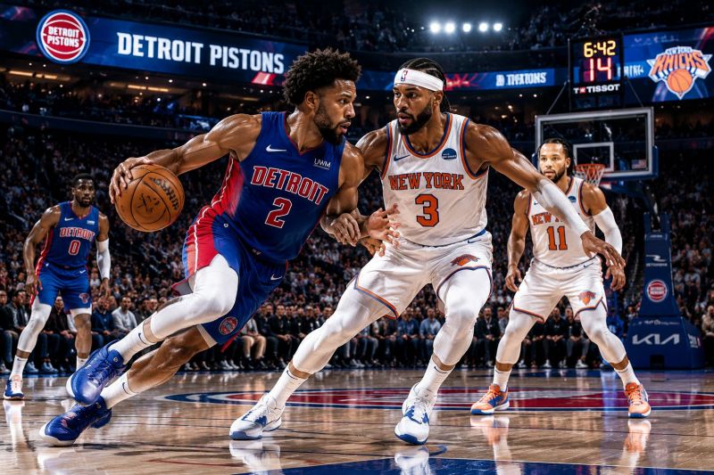 12月01日 NBA常规赛 活塞vs尼克斯 赛前预测:纽约客场取胜,推荐比分 112-105