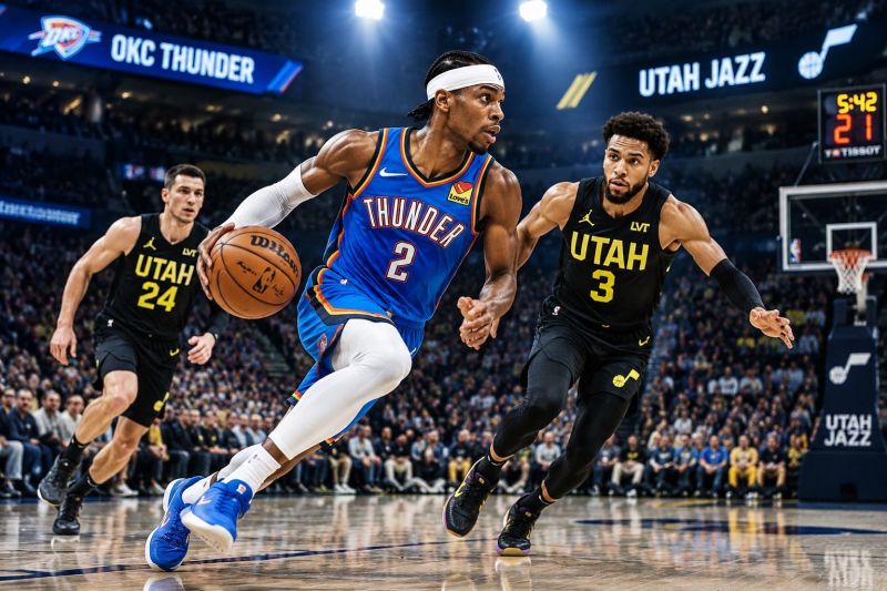12月04日 NBA杯 爵士vs雷霆 赛前预测:雷霆客场提速,爵士内线难挡
