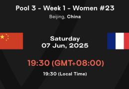 女排世联赛北京站 中国队今晚期待击败法国队
