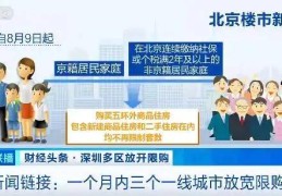 楼市大动作！北京、上海、深圳，一个月内接连出手！