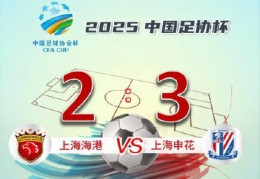 足协杯1/8决赛上演上海德比！上海申花3:2上海海港