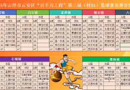 2025云安区第三届村BA各镇赛程表发布→