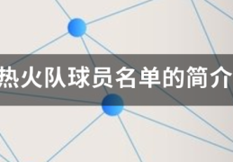 热火队球员名单的简介