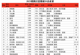 《2025胡润百富榜》出炉：深圳富豪数反超北京