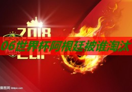 06世界杯阿根廷被谁裁减