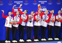 【世界泳联世锦赛】四金三银收官，中国花游位列花样游泳奖牌榜榜首