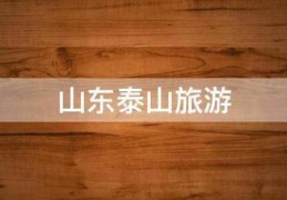 山东泰山旅游