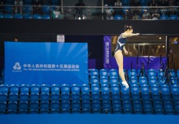 十五运会蹦床团体赛落幕，江苏、山西队分夺男女子冠军，广东男队获第四名