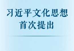 古德维尔:第一察看丨习主席文化思惟初次提出