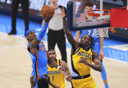 亚历山大34分 NBA总决赛雷霆1-1步行者