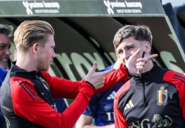 （外代二线）足球——世界杯预选赛：比利时队赛前备战