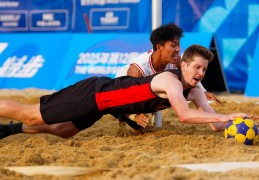 （成都世运会）沙滩荷球——混合团体赛四分之一决赛：中国队不敌比利时队