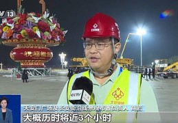 “祝福祖国”花篮亮相天安门广场 亮点揭秘