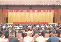 全省进修贯彻习主席新时代中国特色社会主义思惟 主题教育第一批总结暨第二批摆设会议召开:8bo