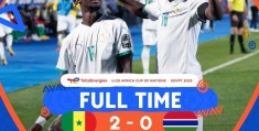 U20非洲杯决赛塞内加尔2-0击败冈比亚夺冠，队史初次捧杯:非洲杯曲播