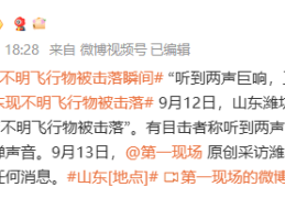 山东多人称看到不明飞行物被击落，最新回应