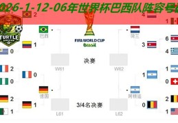 06年世界杯巴西队阵容号码