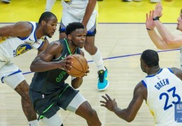 篮球丨NBA季后赛：森林狼胜勇士