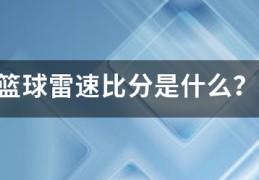 篮球雷速比分是什么？:雷速比分