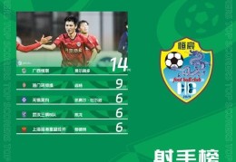 中乙射手榜：费尔南多14球居首 陈龙6球跻身前五