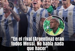 韦斯利谈巴西1-4阿根廷：那天对手个个都像梅西，我们无能为力