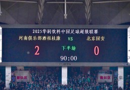 2∶0完胜北京国安 河南杜康占先机