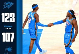 NBA总决赛雷霆大胜步行者，亚历山大打破艾弗森纪录